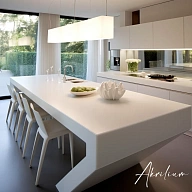 Белый обеденный стол из акрила Corian